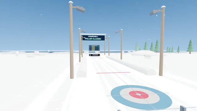 The Churchill Polar Classic rink on the ice of Hudson Bay